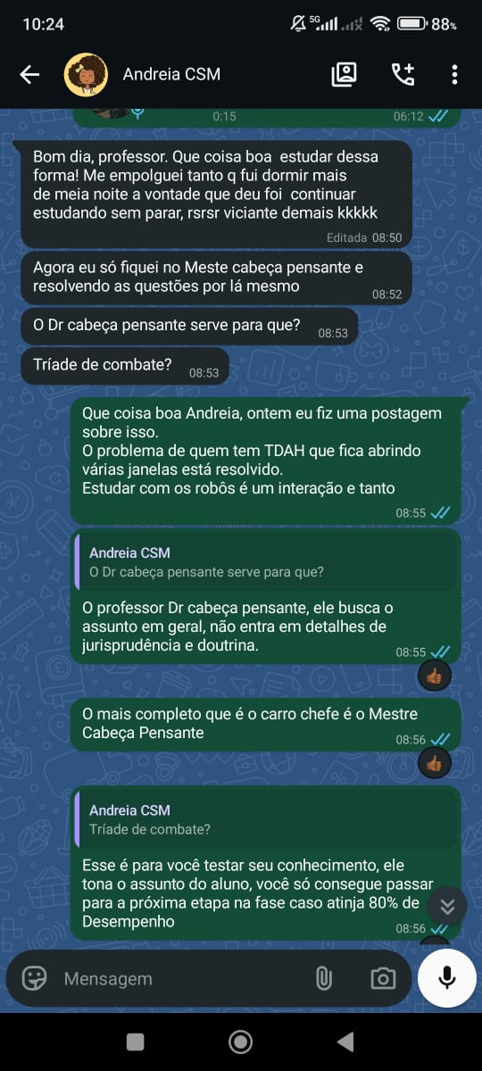 Depoimento Aluno