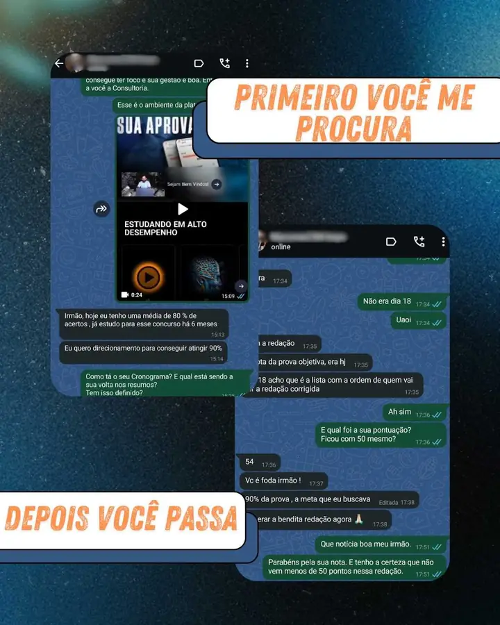 Conversa com o aluno Marcones