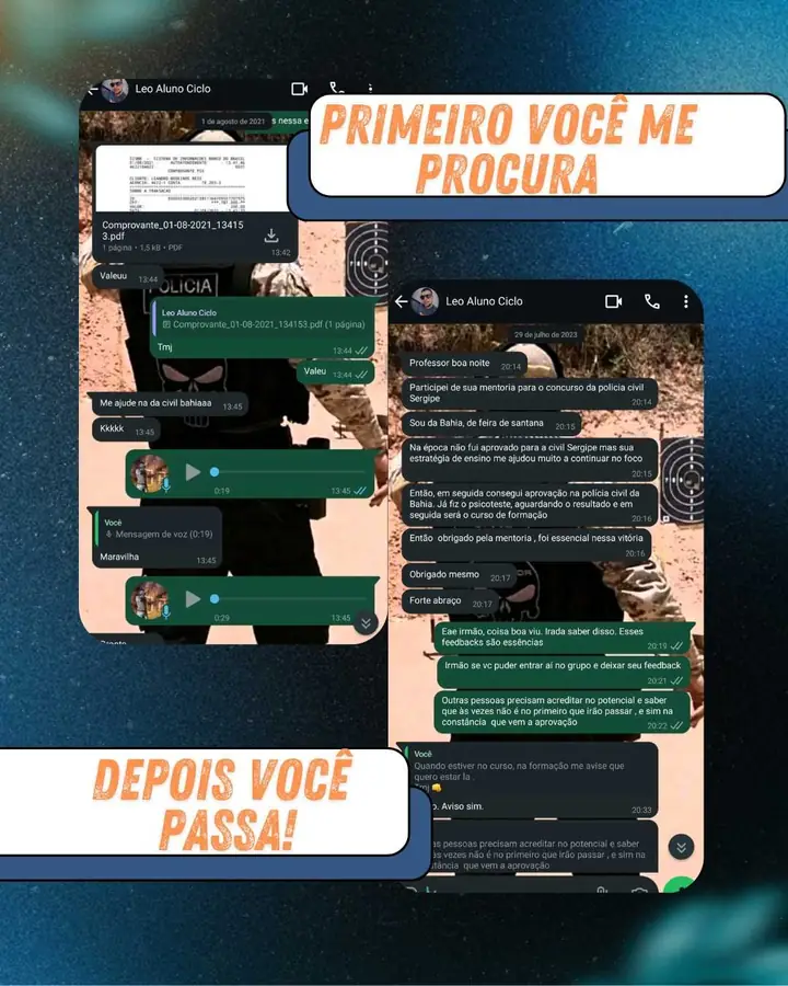 Conversa com o aluno Leo