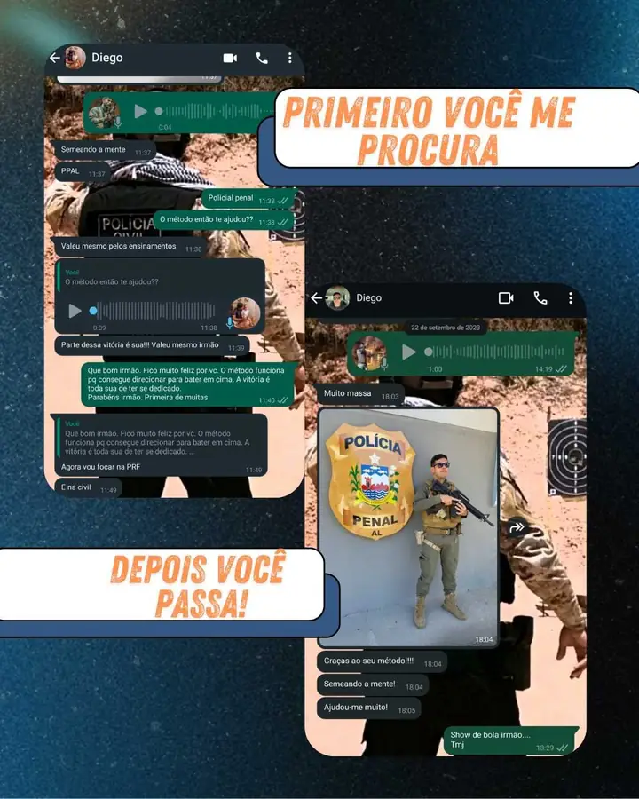 Conversa com aluno aprovado na Polícia Penal de Alagoas